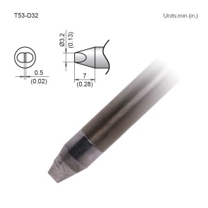 TIP,CHISEL,3.2 X 7MM,HD,FX-9707/9708